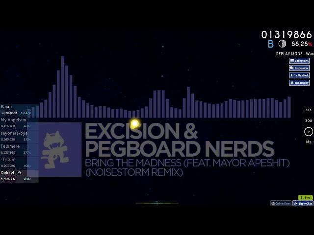 Finally passed - Osu! Excision & Pegboard Nerds - Bring The Madness