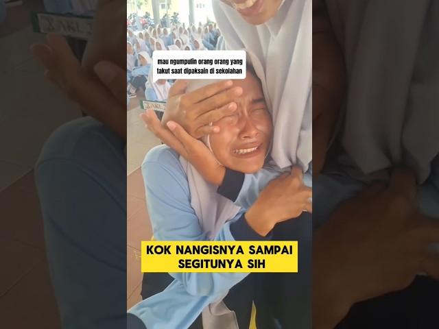 momen lucu ketika murid sekolah menangis saat di suntik vaksin ‼️‼️  #lucu #ngakak #vaksin #nangis