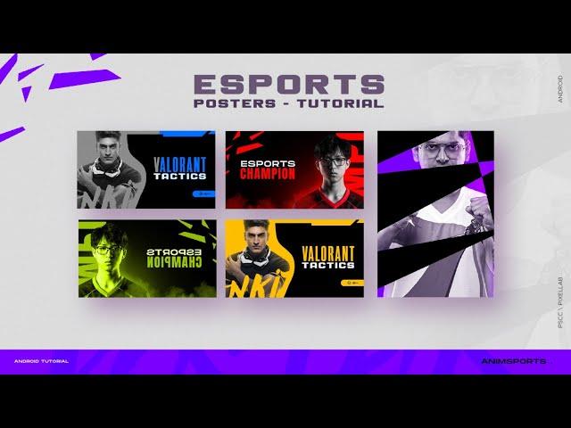 Create proffesional Esports announcement posters on android  |  Animsports #2 | PSCC