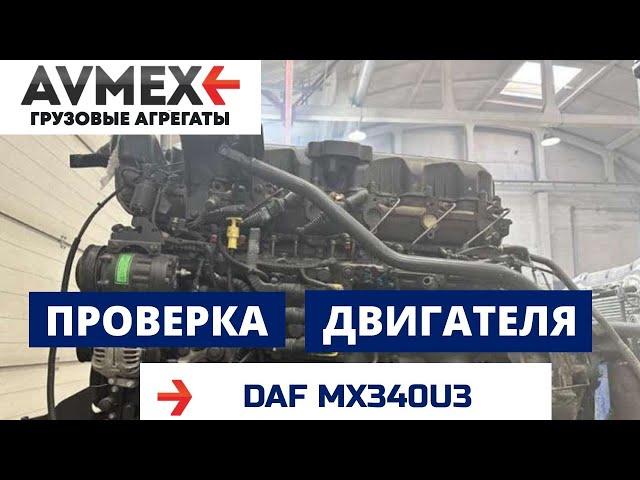 Проверка двигателя MX340U3 на DAF XF105