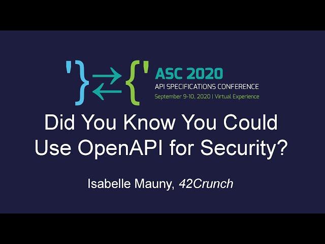 Did You Know You Could Use OpenAPI for Security?