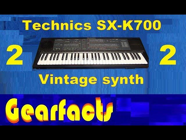 Technics SX-K700 keyboard synth: Sounds only, no talk