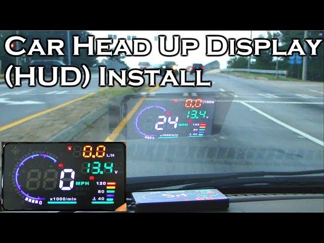 Car Head Up Display 5.5" OBDII HUD - Full Review & Install