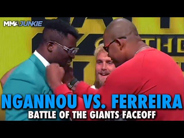 Francis Ngannou, Renan Ferreira Get Physical at First Faceoff for PFL's Battle of the Giants PPV