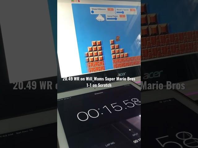 20.49 WR for Scratch Mario Bros 1-1 default settings by Will_Wam