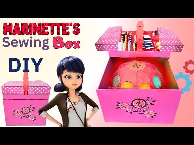 Marinette's Sewing box DIY with special opening mechanism | Hiding place for Ladybug Miraculous box