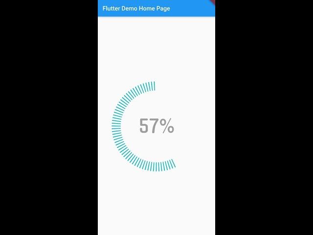 Segmented Circular Progress Bar / Indicator and Animation Tutorial Flutter. Counter Animation.