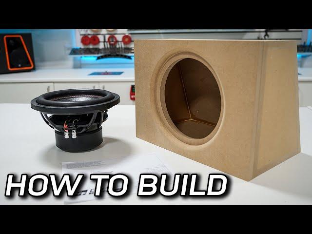 Angled Cuts SIMPLIFIED! - Wedge Subwoofer Box Enclosure Build
