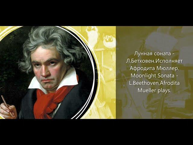 Лунная соната - Л. Бетховен/Moonlight sonata - L.Beethoven. (Афродита Мюллер/Afrodita Mueller)