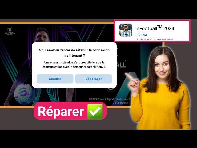 Comment réparer efootball. Voulez-vous essayer de rétablir la connexion maintenant