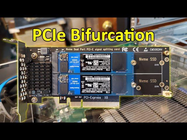 Dual NVMe Expansion Card, PCIe Bifurcation Explained on a Supermicro Motherboard