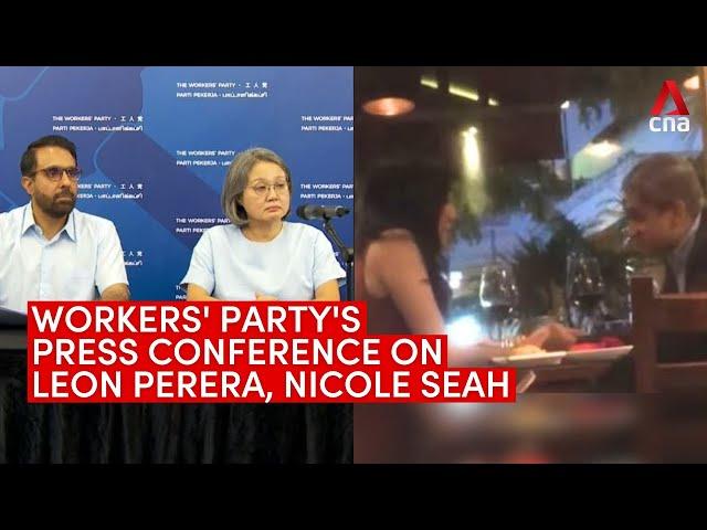 Full Workers’ Party news conference: Leon Perera, Nicole Seah resign from party over affair | HD