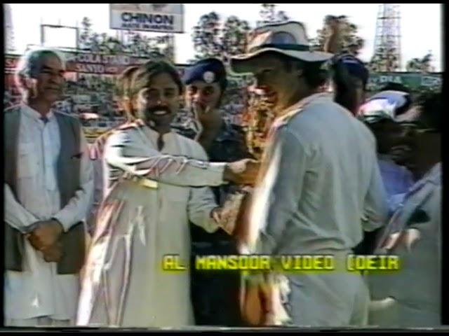 Imran Khan Receives Austral Asia Cup 1990 Trophy from Asif Ali Zardai