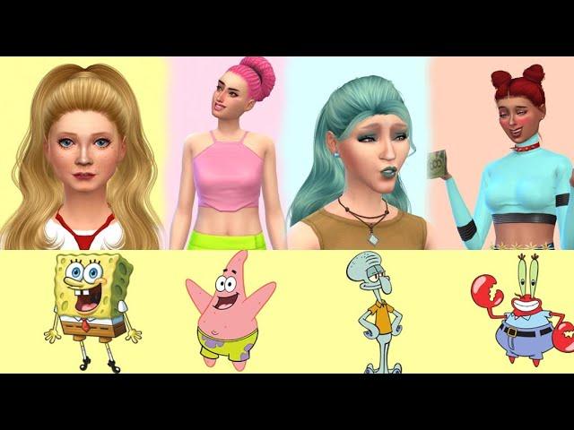 Sims 4 SpongeBob SquarePants versi cewek | Creat A Sims | Sims 4 Indonesia