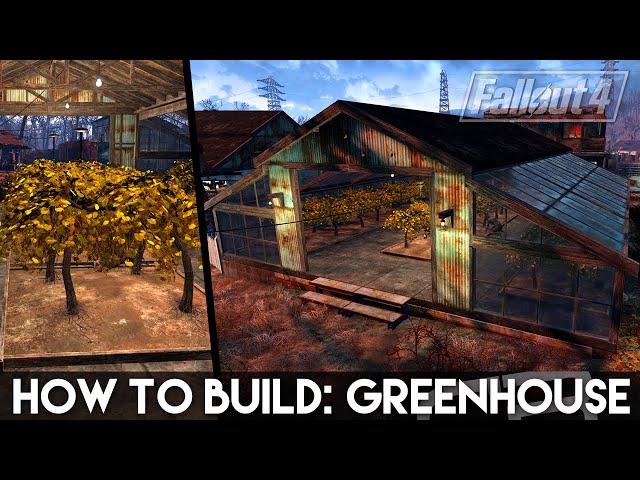 HOW TO BUILD: GREENHOUSE! (Fallout 4 Settlement Building Tips)