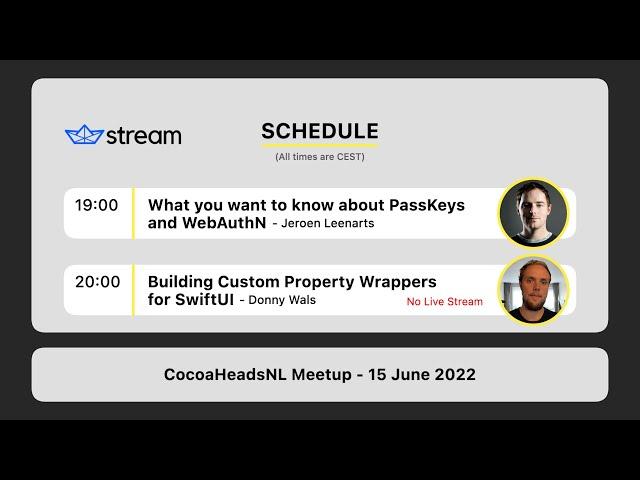 CocoaHeadsNL Meetup, 15 June 2022