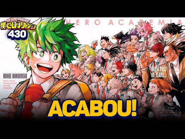 O FINAL DE BOKU NO HERO! OBRIGADO DEKU, E KOHEI! - Boku no Hero Capítulo 430