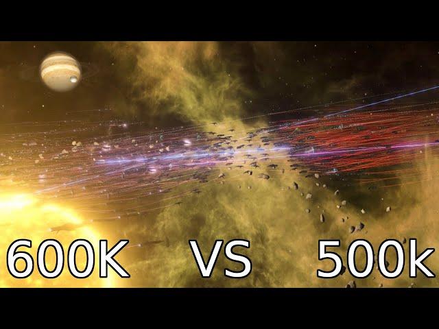 Stellaris - A space battle to win a war - 600K vs 500K