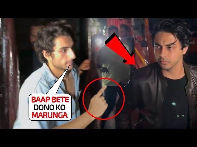 Aukat  Huge fight between drunk Ibrahim Ali Khan and  Aryan Khan while partying in pub