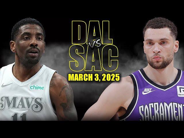 Dallas Mavericks vs Sacramento Kings Full Game Highlights - March 3, 2025 | NBA Regular Season