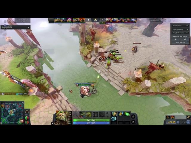 Pudge Fail Hook. Dota WTF Moment