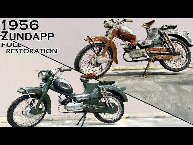 1956 Antique German Motorcycle Complete Restoration ASMR