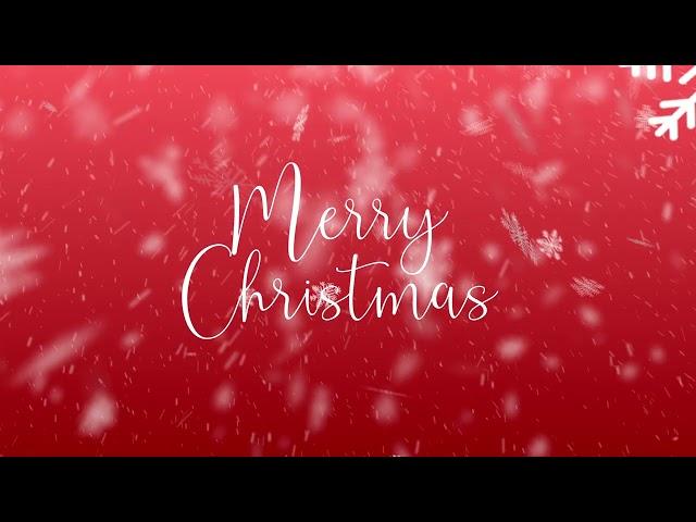 Merry Christmas with Snow Particles background animation in 4K (loop) | Unwind Free Stock Video