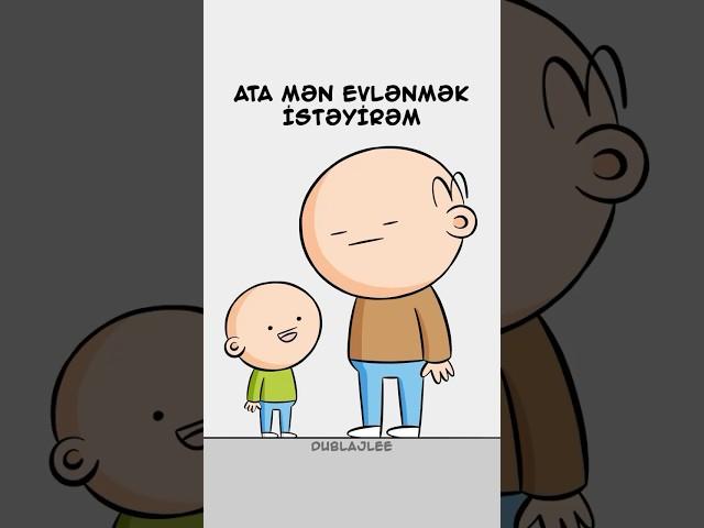 Ata Mən Evlənmək İstəyirəm  #dublajlee #dublaj #seslendirme #azerbaycanca #shorts