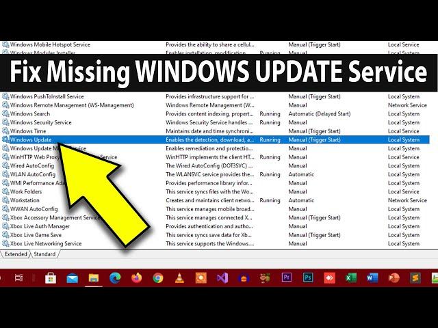 [FIX] Windows Update service is missing from Windows services | Windows Update service not available