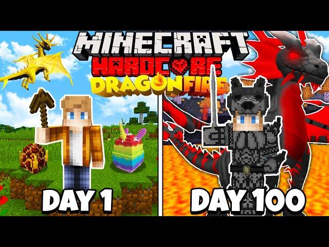 I Survived 100 Days as a DRAGON MASTER in HARDCORE Minecraft!