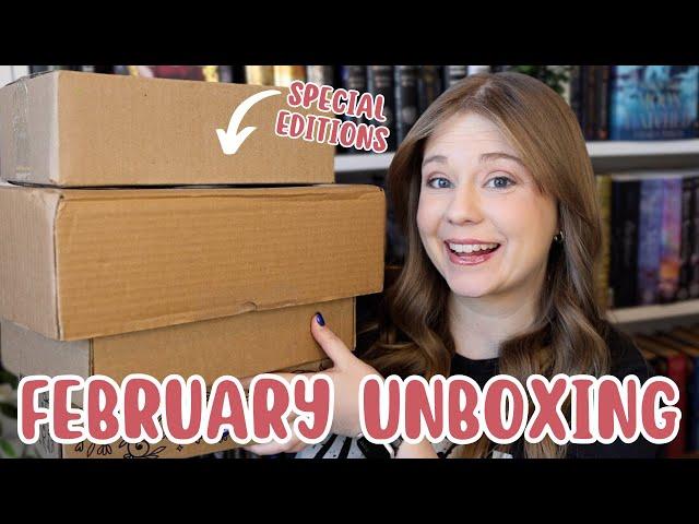 what books did i get in feb? | feb haul | feb special editions unboxing