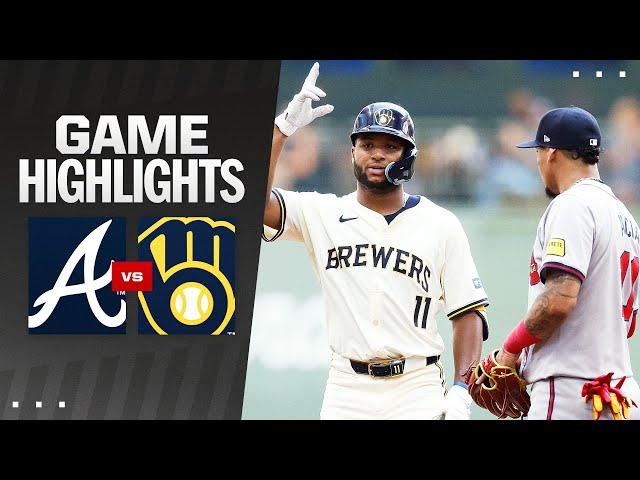 Braves vs. Brewers Game Highlights (7/31/24)