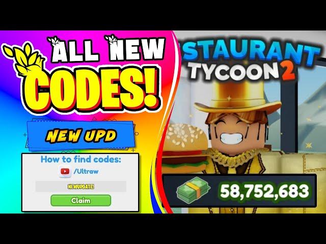 LATEST RESTAURANT TYCOON 2 CODES IN 2025 | Claim Exclusive Rewards Instantly | USA NEW ROBLOX CODES