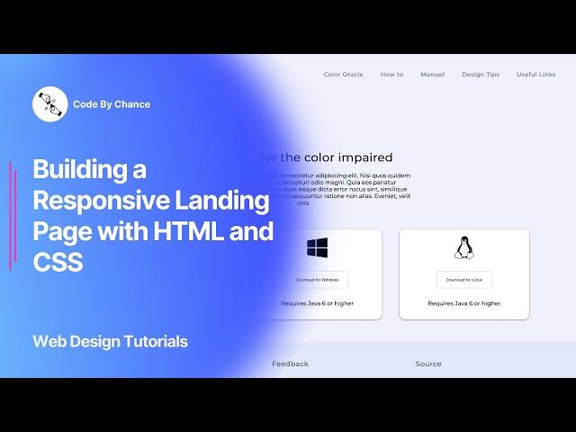 Building a Responsive Landing Page with HTML and CSS | Web Development Tutorial