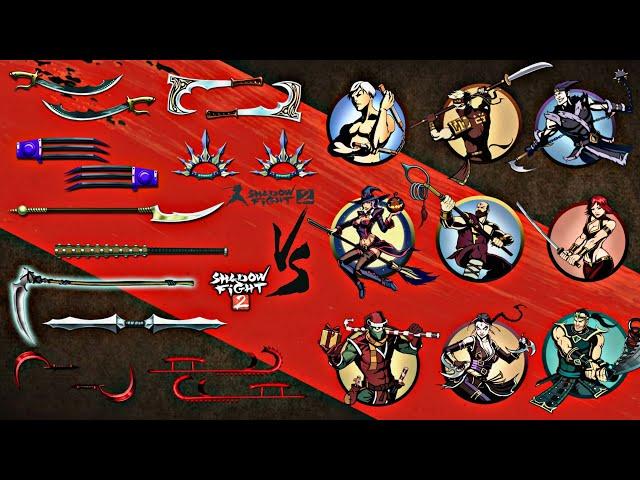 Shadow Fight 2 | All Underworld Boss Weapons vs Challengers