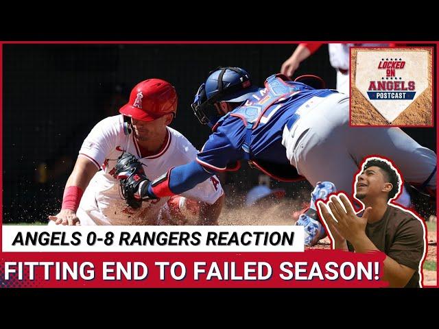 LOCKED ON ANGELS POSTCAST: BRUTAL game caps WORST Los Angeles Angels season ever in 8-0 L vs Rangers