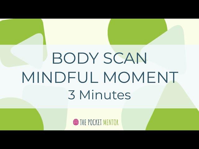 BODY SCAN | Guided Mindfulness Meditation 3 minutes (2022) Stress and Anxiety Release