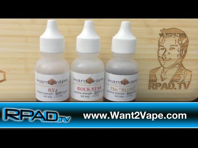 Want2Vape Review: RY4, Rock Star, The Blond