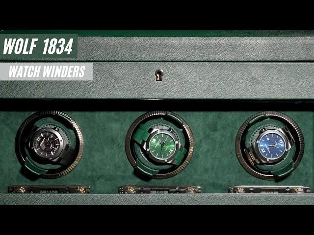 Keep your watches secure and wound in style with Wolf Watch Winders