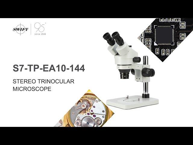 SWIFT Microscopes S7-TP-EA10-144 Professional quality Stereo trinocular microscope