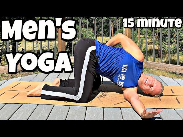 15 min Yoga for Men Yoga For Low Back Pain Relief | Sean Vigue Fitness