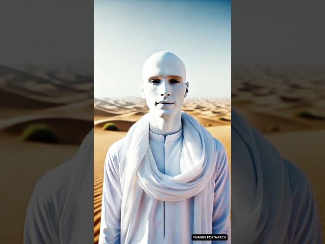 A MAN LOST IN DESERT ️ || #man #desert #palm #ai #viral