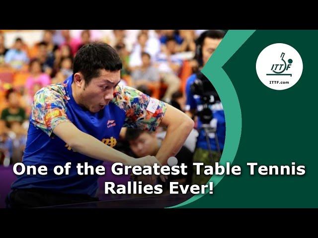 Possibly the Greatest Table Tennis Rally Ever!