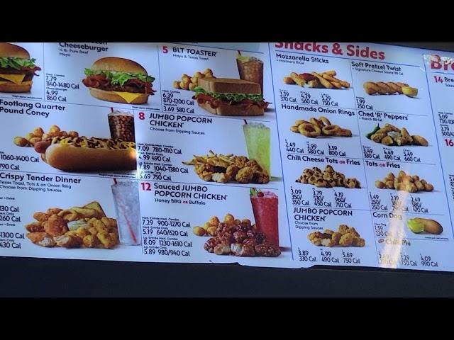 A look at a Sonic menu