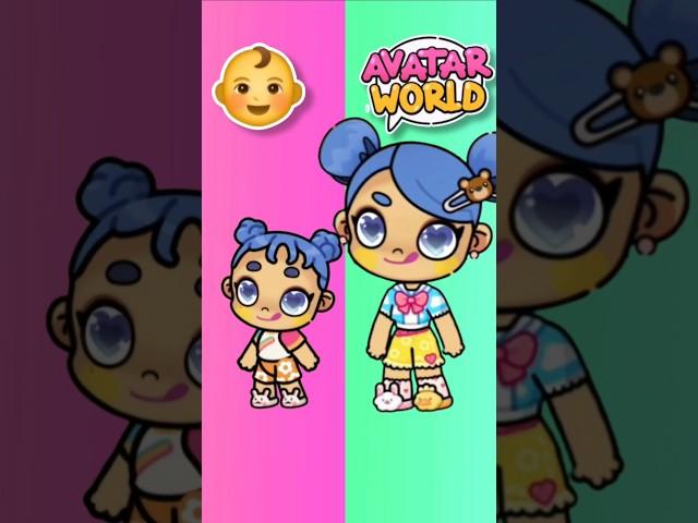 Avatar World Babies as Adults️ #avatarworld #tocaboca #avatarworldgame #genderswap