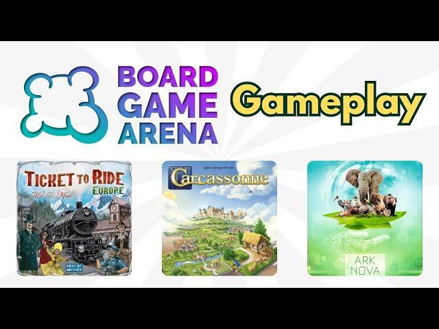 BGA Gameplay - Ticket to Ride Europe, Carcassonne, Ark Nova