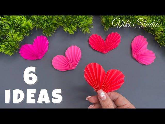 ️ 6 IDEAS ️ Crafts for Valentine's Day DIY Paper Craft