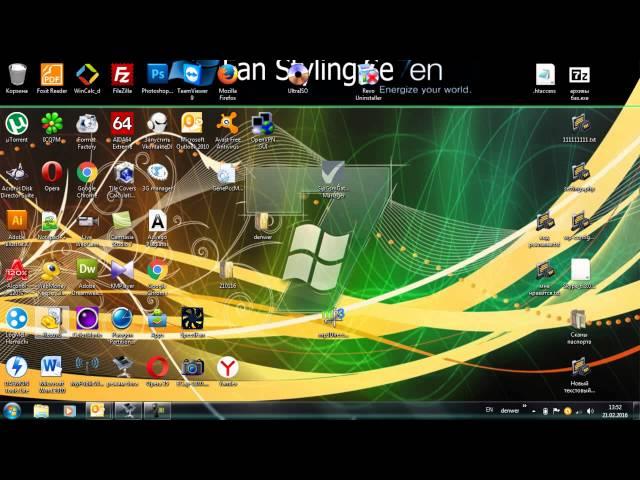 Как скрыть ярлыки на рабочем столе Windows 7