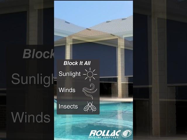 Exterior Rolling Screen from Rollac Shutters of Texas