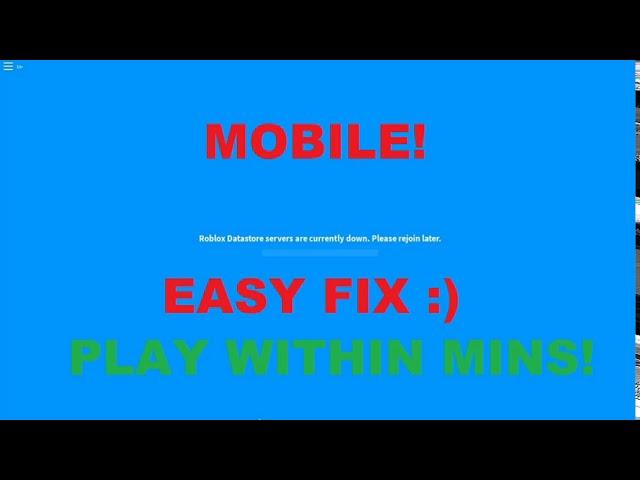 how to fix roblox adopt me servers failed to load MOBILE!